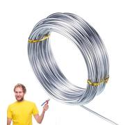 Soft Craft Wire - Silver Color Aluminum Bendable Metal Wire for DIY Projects | Anti Rust Flexible with Modeling Wires, Flower Arrangements Jewelry for Sculpture Craft Making Use