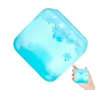 Soft Cube Squeeze Toy - Snowflake-Pattern Stress Relief Block, Hand Grip Relaxation Game Tool, Fidget Comfort Play Item, Office School Commuting Break Use, Focus Calm Down Activity