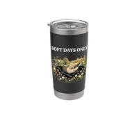 Soft Days Only Mignon canard étang cosy nature Cottagecore Calm Gobelet isotherme en acier inoxydable double paroi
