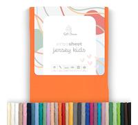 Soft Dream Drap Housse 80x160 cm Jersey Coton pour lit Enfant | Orange | Bonnet 20 cm pour matelas jusqu'à 15 cm | 150 g/m² | jersey 100 % coton peigné | OEKO-TEX Standard 100