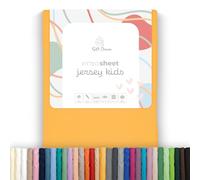 Soft Dream Drap Housse 90x160 cm Jersey Coton pour Enfant, Jaune Soleil | Bonnet 20 cm pour matelas jusqu'à 15 cm | 150 g/m² | jersey 100 % coton peigné | OEKO-TEX Standard 100