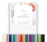 Soft Dream Drap Housse 90x160 cm Jersey Coton pour lit Enfant | Blanc | Bonnet 20 cm pour matelas jusqu'à 15 cm | 150 g/m² | jersey 100 % coton peigné | OEKO-TEX Standard 100