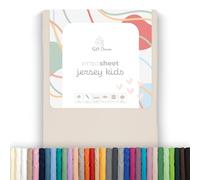 Soft Dream Drap Housse 90x160 cm Jersey Coton pour lit Enfant | Cachemire | Bonnet 20 cm pour matelas jusqu'à 15 cm | 150 g/m² | jersey 100 % coton peigné | OEKO-TEX Standard 100