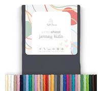 Soft Dream Drap Housse 90x160 cm Jersey Coton pour lit Enfant | Graphite | Bonnet 20 cm pour matelas jusqu'à 15 cm | 150 g/m² | jersey 100 % coton peigné | OEKO-TEX Standard 100