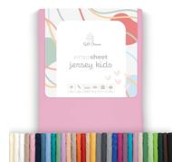 Soft Dream Drap Housse 90x160 cm Jersey Coton pour lit Enfant | Rose | Bonnet 20 cm pour matelas jusqu'à 15 cm | 150 g/m² | jersey 100 % coton peigné | OEKO-TEX Standard 100