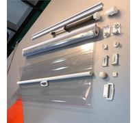 Soft & Durable PVC Material：Crafted from 0.5mm thick flexible PVC, these roller shades are tear-resistant, waterproof, and built to last. The soft texture prevents yellowing over time, ensuring long-