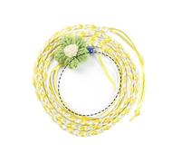 Soft Escape-Proof Harness with Floral Pattern Adjustable Leash for Travel/Social Activities & Safe Walks Decorative Pet Leash