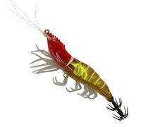 Soft Fishing Lures - Glow Shrimp Baits, High Luminosity Soft Shrimp Baits with UV Effect | Realistic Trout Fishing Lures Kit for Saltwater, Freshwater, Lake, Sea, Bass Fish