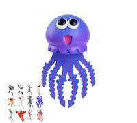 Soft Flexible PVC 3D Cartoon Animal Bookmarks,Fun Squishy Non-Slip Page Holders for Adults,Cute Reading Accessories as Creative Gifts for Book Lovers,Students,Office (Jellyfish)