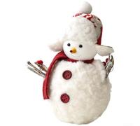 Soft Foam Snowman Ornament White Minimalist Christmas Display | Lightweight Foam, Minimalist Snowman Design, pour ideal For Shelves And pour windows, Festive Holiday Decor