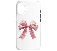 Soft Girl Era Nœud Cowgirl Rose Coquette Preppy Girly Coque pour iPhone 16