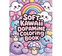 Soft Kawaii Dopamine Coloring Book: 50 Cute and Cozy Pastel Pages for Relaxation, Creativity, and Feel-Good Coloring Fun