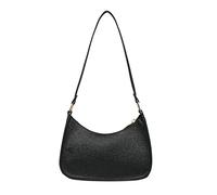 Soft Leather Ladies Fashion Solid Color Sequins Shoulder Handbag With Metal Zipper