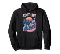 Soft Life Robot Girl Retrofuture City Retro Y2K Esthétique Sweat à Capuche