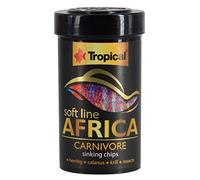 SOFT LINE AFRICA CARNIVORE SIZE M 100ml / 52g - Nourriture tendre sous forme de chips descendants pour poissons Africains carnivores et omnivores