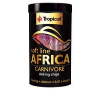 SOFT LINE AFRICA CARNIVORE SIZE M 100ml / 52g - Nourriture tendre sous forme de chips descendants pour poissons Africains carnivores et omnivores