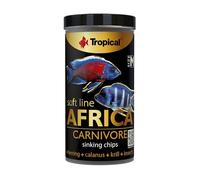 TROPICAL TR67524 Nourriture à Multi Ingrédients sous Forme de Chips Descendants pour Poissons Africains Omnivores/Carnivores 130 g