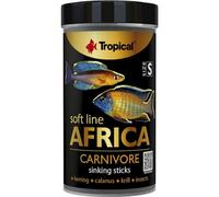 Soft Line Africa Carnivore Size S 100ml / 60g - Nourriture Tendre sous Forme de Bâtonnets descendantes pour Poissons Africains Carnivores et omnivores
