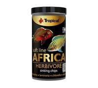 SOFT LINE AFRICA HERBIVORE SIZE M 250ml / 130g - Nourriture tendre sous forme de chips descendants pour poissons Africains herbivores et omnivores