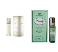 Soft & Lovely Concentrated Perfume Oil Pack of 2 | Long-Lasting Alcohol-Free Attar for Men & Women | 6ml Each Roll-On
