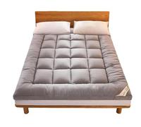 Soft Mattress Topper, Japanese Futon Mattress, Foldable & Portable Floor Lounger Bed, Roll Up Sleeping Pad, Luxury Thick Soft Mattress Enhancer Pad With Easy Fit Straps Machine Washable For Home Hotel