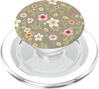 Soft Meadow Floral Botanique Minimal Pastel Illustration Art PopSockets PopGrip pour MagSafe