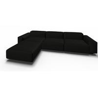 Soft Modular canapé 3 Places avec Chaise longue Laser noir Vitra - 4055737374043