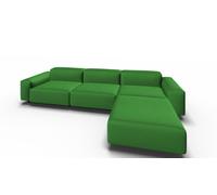 Soft Modular canapé 3 Places avec Chaise longue Volo herbe d´été Vitra - 21046100+21046500+21046200 06V