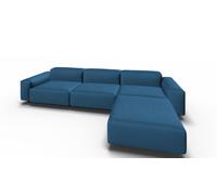 Soft Modular canapé 3 Places avec Chaise longue Volo indigo Vitra - 4055737311208