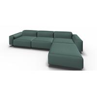 Soft Modular canapé 3 Places avec Chaise longue Volo vert gris Vitra - 4055737374098
