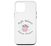 Soft Notes Sweet Treats Coquette Esthétique Cupcakes & Roses Coque pour iPhone 12 Mini