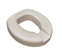 Soft Padded Toilet Seat Riser - Ûniversal Elevated Toilet Cushion With 9cm Height & Pressure Relief | High Resilience Non-Slip For Elderly Pregnant Women | Removable Washable Cover, Secures With Strap