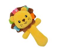 Soft Plush Rattle Toy, Cartoon Animal Baby Rattle, Lightweight Handheld Stuffed, Sturdy Sensory Development, Kids Toy for Newborns, Home, Kindergarten, Nursery, Preschool, 15x10cm