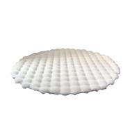 Soft Plush Round Rug Fluffy Carpets for Living Room Cute Circle Kids Rug Bedside Rugs Non-Slip Floor Mat Chair Mats pour Le Salon(White,Round 100cm)