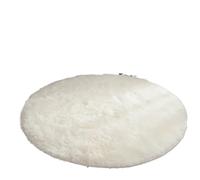 Soft Plush Round Rug Mat Fluffy Carpets for Living Room Home Decor Bedroom Kid Room Decoration Salon Thick Pile Rug pour Le Salon(White,60x60cm)