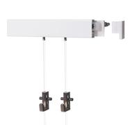 SOFT-RAIL® Comfort (M) Cimaise 2 m (1 x 2 m) à rail pour galerie de tableaux, blanc, différentes longueurs et couleurs