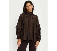 Soft Rebels Chemisier 'Rachel' brun foncé, Taille S-M