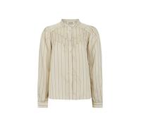 Soft Rebels Chemisier 'SRCharlotte' beige / marron, Taille L