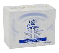 SOFT - Savon Solide 1/4 de Crème Hydratante CARREFOUR | Onctueux et nourrissant | Pour une peau douce et hydratée | les 4 pains de 100g | LOT DE 3