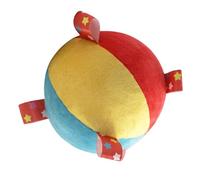 Soft Sensory Rattle, Educational Plush Bell Ball, 5 Inch Stuffed Sphere with Rattle Sounds, Colorful Fabric Activity Toy, Interactive Toy with Vibrant Style, Developmental Accessory for Birthday Kids