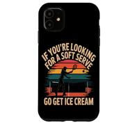 Soft Serve Raquette Sport Rétro Coucher Soleil Humour Coque pour iPhone 11