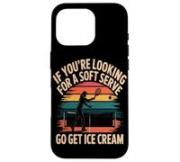 Soft Serve Raquette Sport Rétro Coucher Soleil Humour Coque pour iPhone 16 Pro
