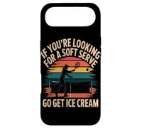 Soft Serve Raquette Sport Rétro Coucher Soleil Humour Coque pour iPhone Air