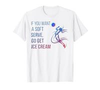 Soft Serve Volley-Ball Motif athlète compétitif T-Shirt