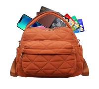 Soft Shoulder Bags, Multi Pocket Handbag, 13 Inches Organizer Purse with Zipper Closure, Premium PU Leather Tote, Shoulder Bags with Easy Access, Womens Accessories for Work Travel Shopping Commute