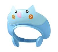 Soft Shower Cap, Adjustable Bath Visor Hat, Silicone Shampoo Shield with Wide Brim, Waterproof Bathing Protector Headgear, Kids Hair Rinse Guard with Cute Design, Bath Accessory