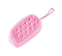 Soft Silicone Body - Shower Scrub Brush | Soft Skin Cleansing Brush | Double-Side Massage Bath Scrubber For Travel Home Use | Silicone Body Scrubber Double-side Soft Cleaning Exfoliation Massage Back