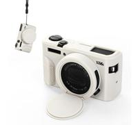 Soft Silicone Case for pour canon G7X pour Mark II pour Slim Fit(White)