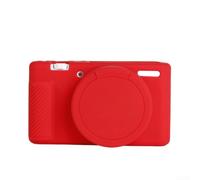 Soft Silicone Cover for pour sony ZV-1 Anti-Scratch Brown Soft(red)