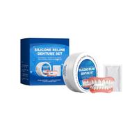 Soft Silicone Denture for Men&Women, Natural Looking Silicone False Teeth | Comfortable Veneers for Daily Natural Smile